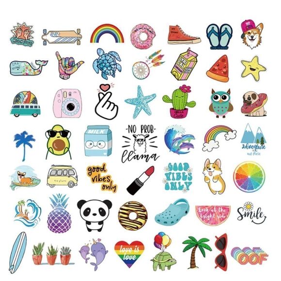 100pc Vinyl Sticker Set  - Picture 3 of 4